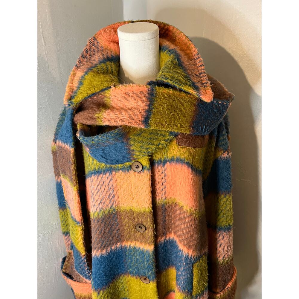 Free People Dalton Woolen Coat Size Medium MSRP $298 NWT (B120140) - Picture 3 of 14